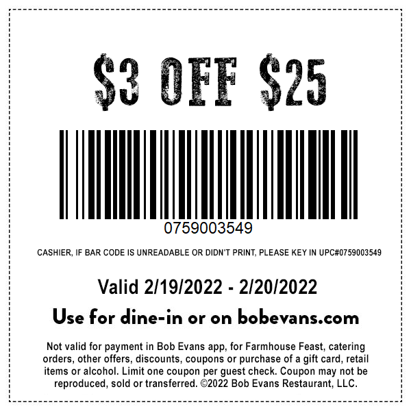 Bob Evans Restaurants Offers